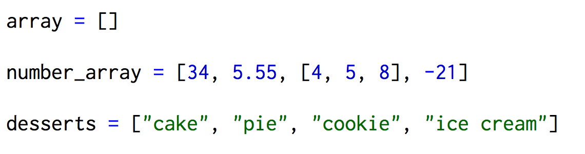 Array examples