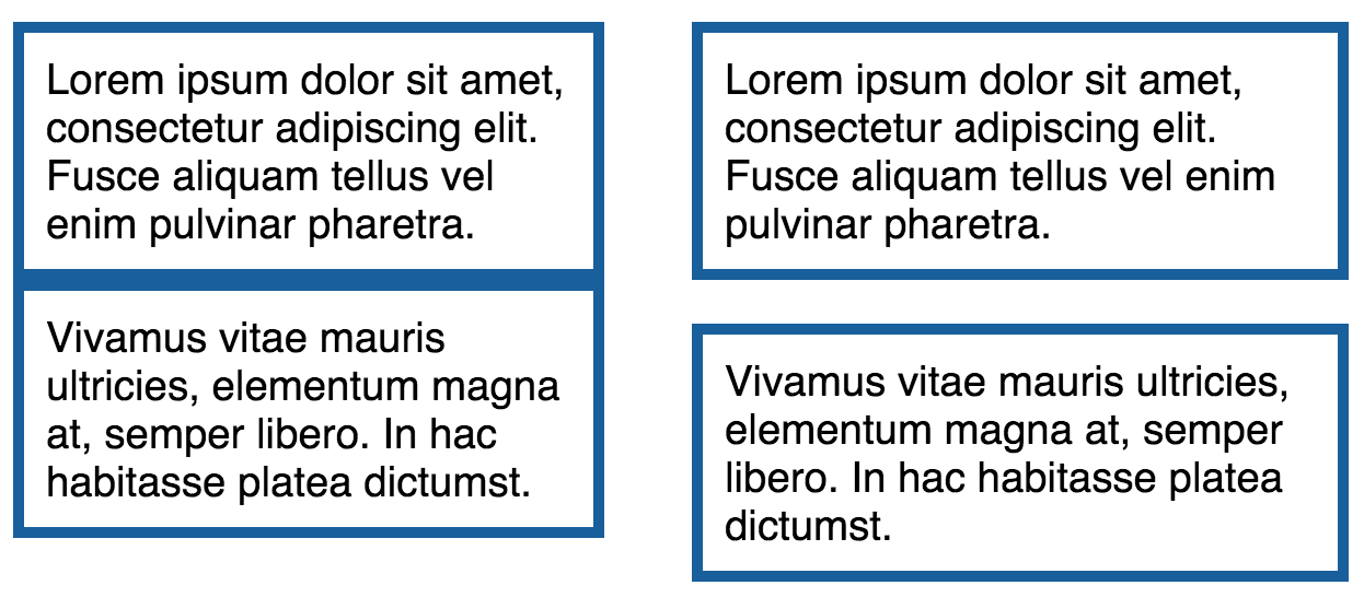 Example of applying the margin porperty